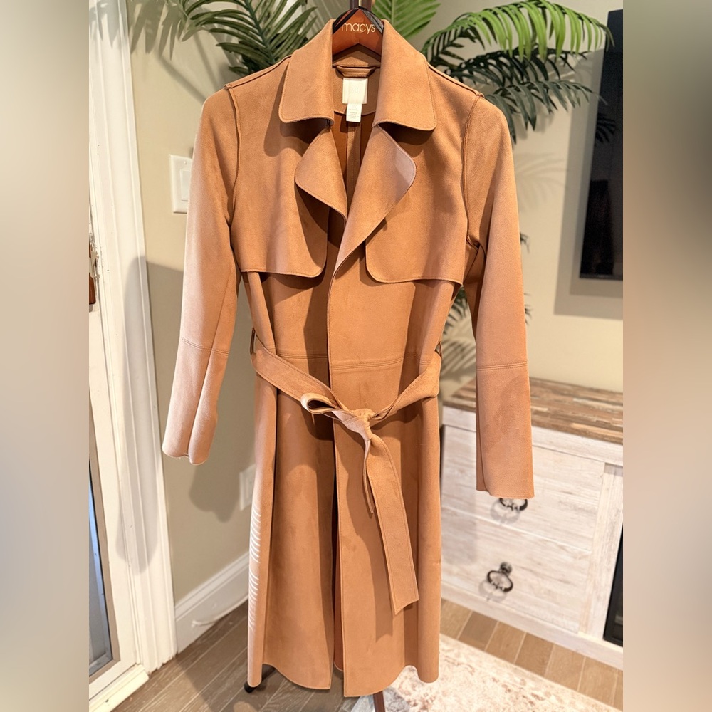 H&M Women's Suede Trench Coat